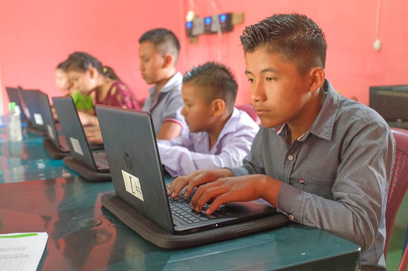 StudyingOnComputer