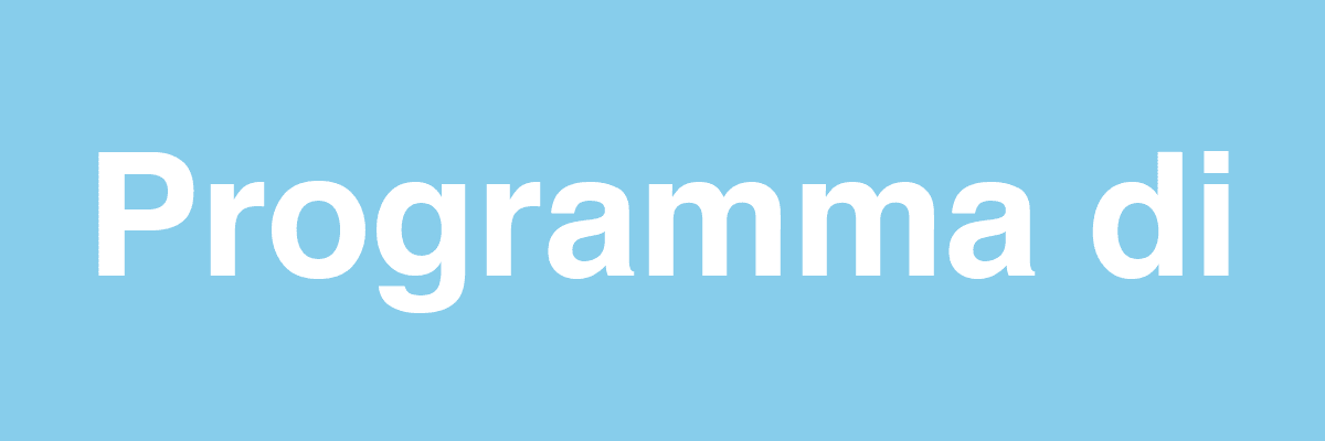 Programma di Programma di
